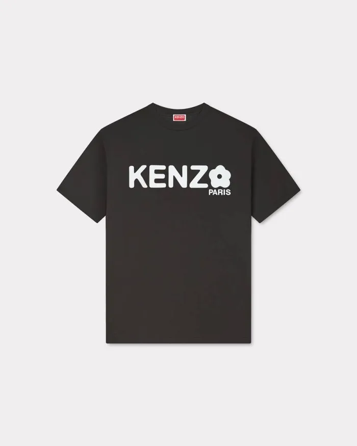 Men 039Boke Flower 20039 Oversized Tshirt In Cotton Black Kenzo Tshirts And Polos
