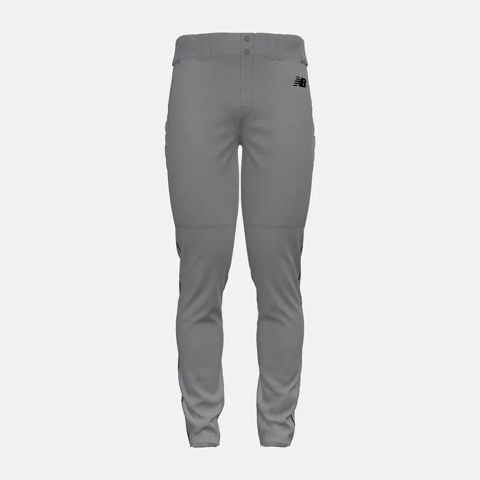 Men Adversary 2 Baseball Piped Pant Tapered Grey With Black New Balance Pants