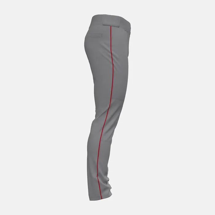 Men Adversary 2 Baseball Piped Pant Tapered Grey With Red New Balance Pants Men Adversary 2 Baseball Piped Pant Tapered Grey With Red New Balance Pants