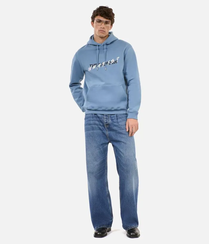 Men Blue What Is Hoodie THE KOOPLES Knits and Tees