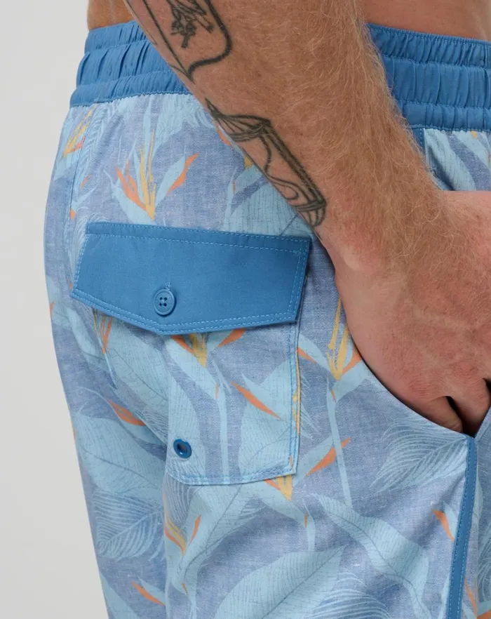 Men Boardshorts TravisMathew LAVA TUNNELS BOARDSHORT Heather Quiet Harbor Men Boardshorts TravisMathew LAVA TUNNELS BOARDSHORT Heather Quiet Harbor