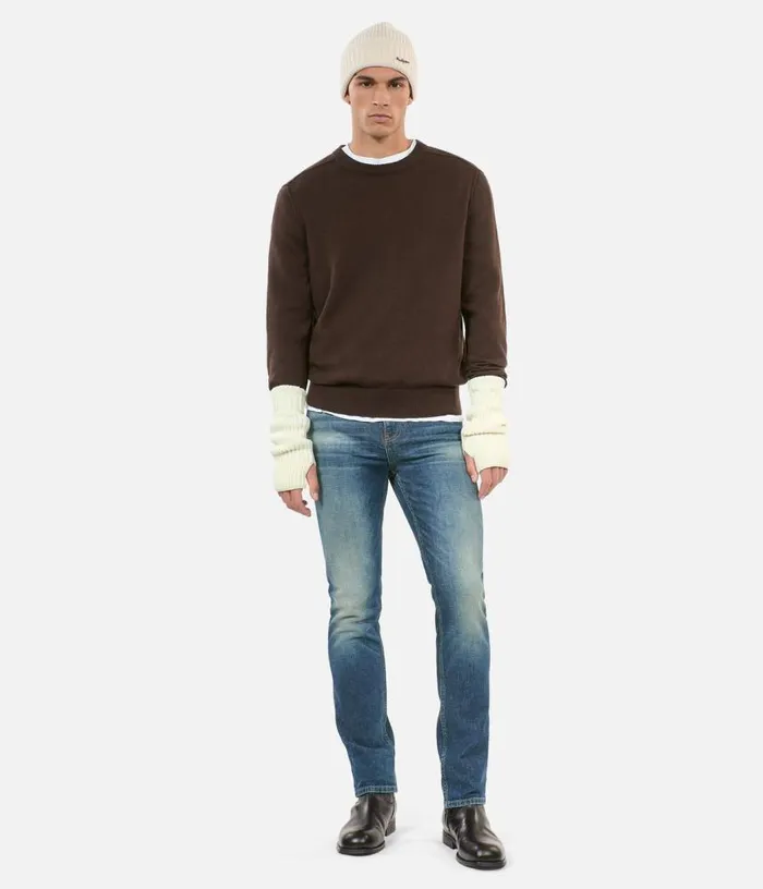 Men Brown Wool Sweater THE KOOPLES Sweaters