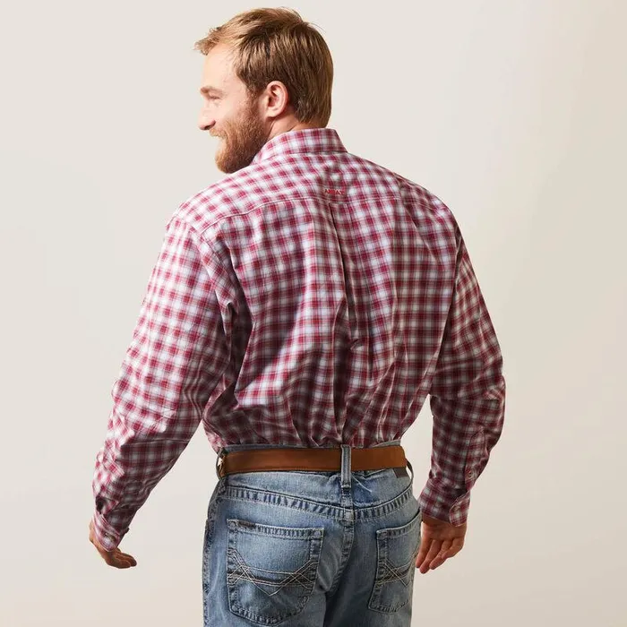Men Button Down Shirts Ariat Pro Series Nikolai Classic Fit Shirt White