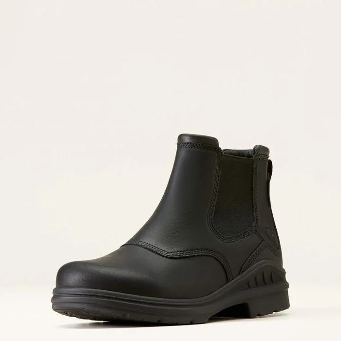Men Chelsea Boots Ariat Barnyard Twin Gore II Waterproof Boot Black