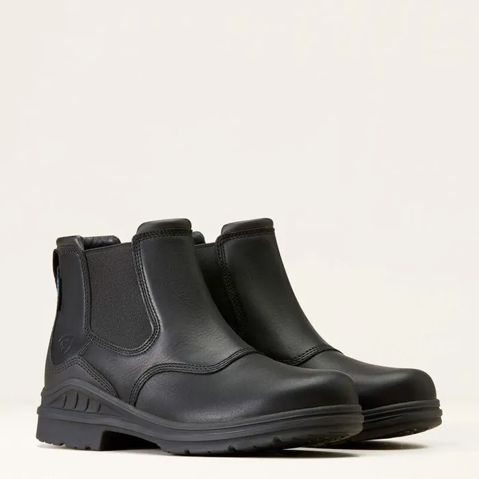 Men Chelsea Boots Ariat Barnyard Twin Gore II Waterproof Boot Black Men Chelsea Boots Ariat Barnyard Twin Gore II Waterproof Boot Black