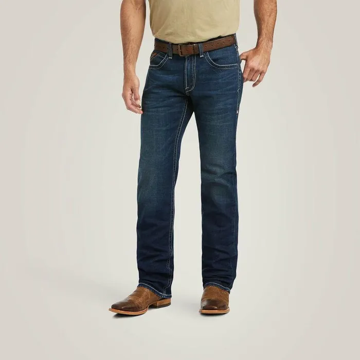Men Denim Ariat M5 Straight Stretch Remming Stackable Straight Leg Jean Ford
