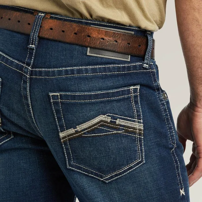 Men Denim Ariat M5 Straight Stretch Remming Stackable Straight Leg Jean Ford Men Denim Ariat M5 Straight Stretch Remming Stackable Straight Leg Jean Ford