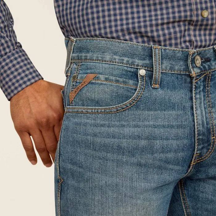 Men Denim Ariat M5 Stretch Pro Series Ray Straight Leg Jean Hamilton