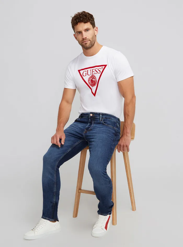 Men Denim GUESS Eco Lowrise Skinny Miami Fly Denim Jeans In Reloop Wash Men Denim GUESS Eco Lowrise Skinny Miami Fly Denim Jeans In Reloop Wash