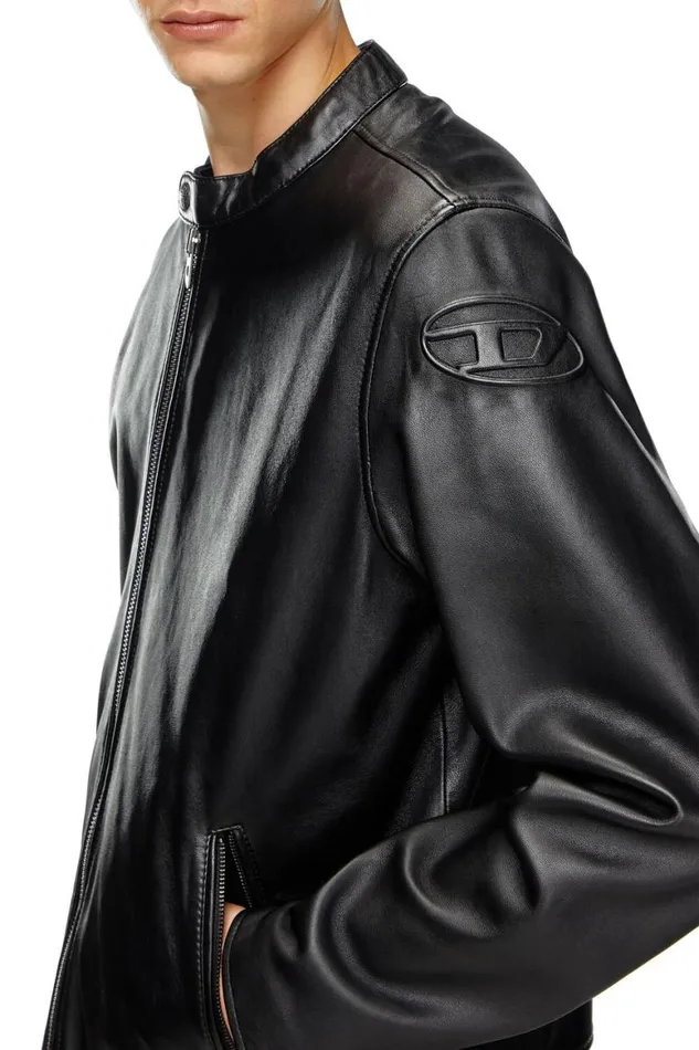 Men Diesel Jackets LCARVER Black Men Diesel Jackets LCARVER Black