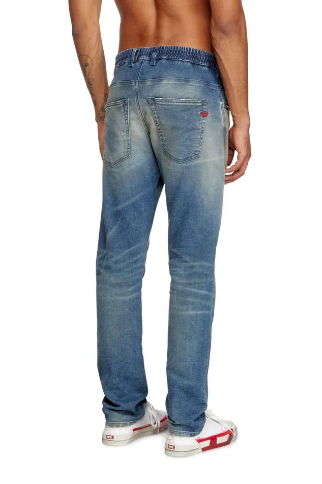 Men Diesel Jeans Regular 2030 DKrooley Joggjeans 068PQ Medium Blue Men Diesel Jeans Regular 2030 DKrooley Joggjeans 068PQ Medium Blue