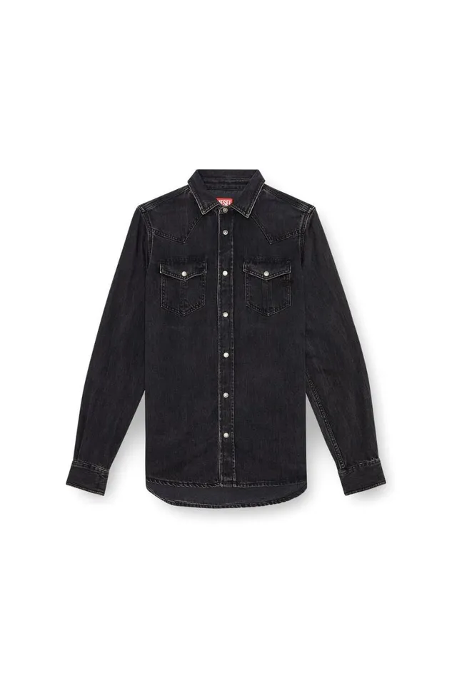 Men Diesel Shirts DVEGA Black Men Diesel Shirts DVEGA Black