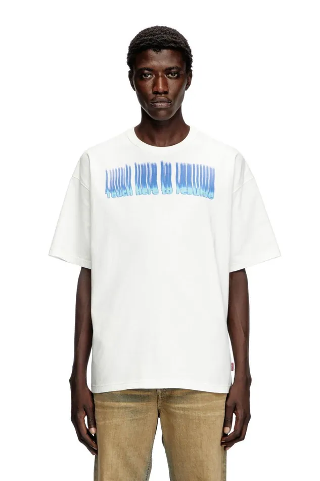 Men Diesel TShirts and Polos TBOXTR14 White