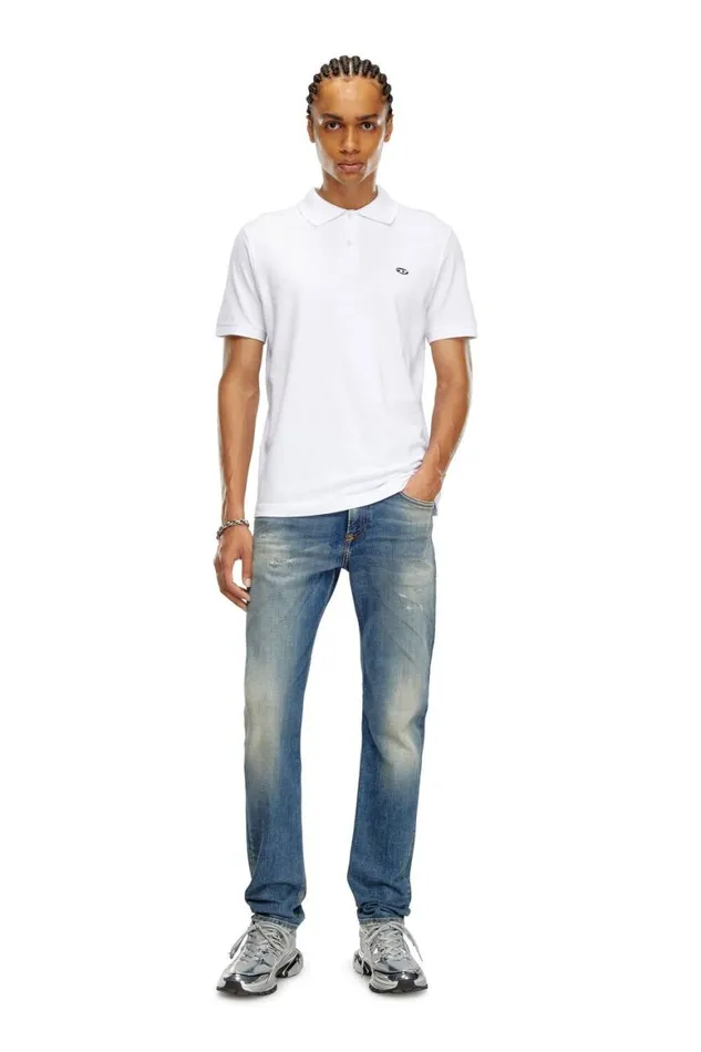 Men Diesel TShirts and Polos TREJUSTDOVALPJ White