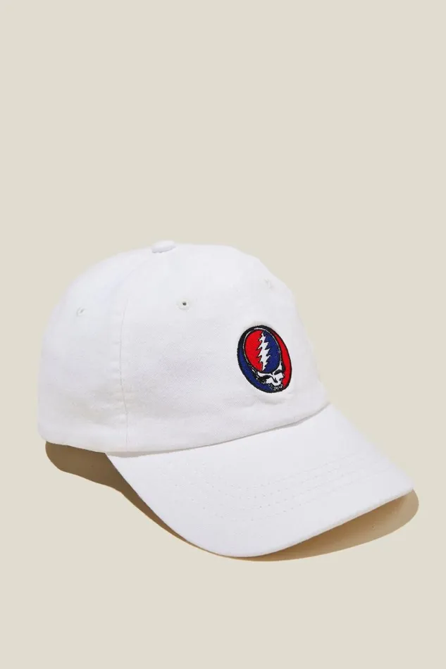 Men Gifting Cotton On Special Edition Dad Hat Lcn Wmg White Grateful Dead Logo
