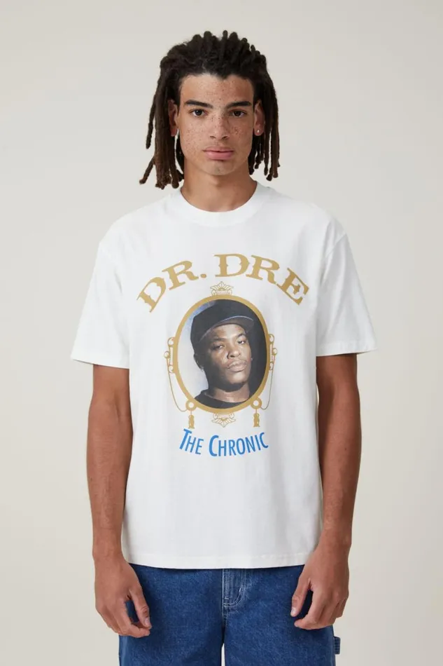 Men Graphic TShirts Cotton On Premium Loose Fit Music TShirt Lcn Bra Vintage Whitedr Drethe Chronic Men Graphic TShirts Cotton On Premium Loose Fit Music TShirt Lcn Bra Vintage Whitedr Drethe Chronic