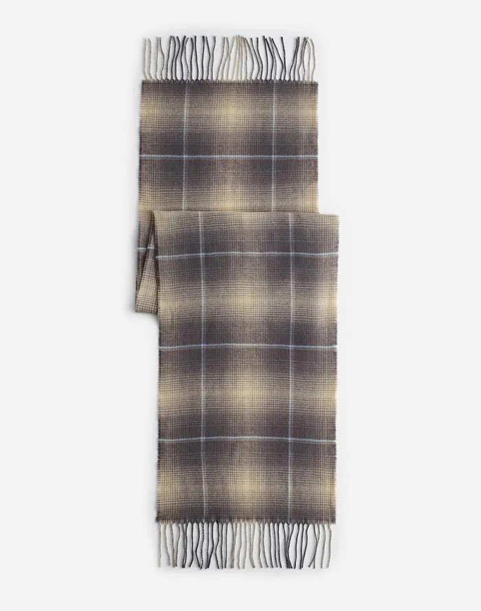 Men Hats and Scarves Madewell Wool Scarf Black Coal