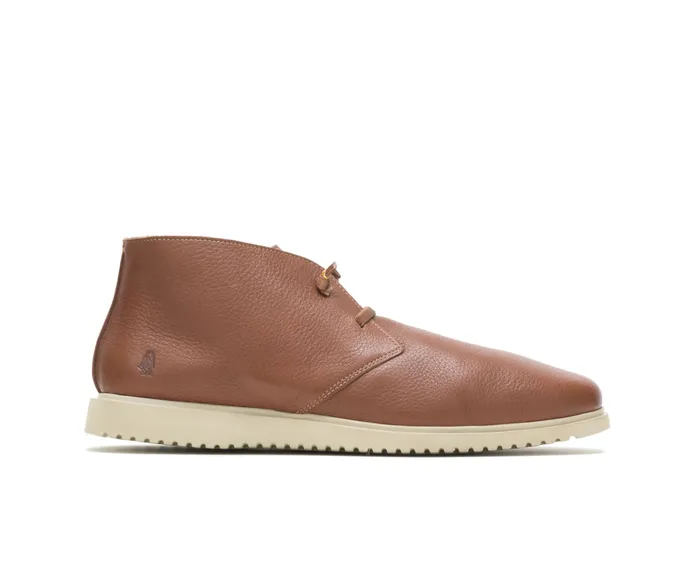 Men Hush Puppies Everyday Chukka Cognac Leather Boots