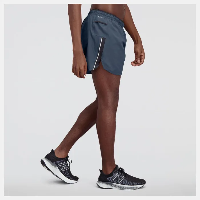 Men Impact Run 5 Inch Short Thunder New Balance Shorts Men Impact Run 5 Inch Short Thunder New Balance Shorts
