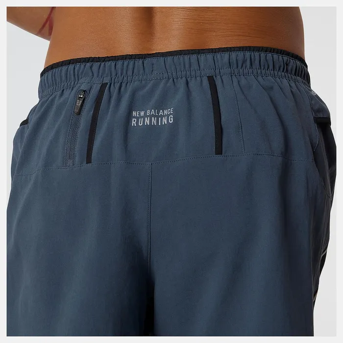 Men Impact Run 5 Inch Short Thunder New Balance Shorts Men Impact Run 5 Inch Short Thunder New Balance Shorts
