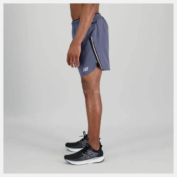 Men Impact Run 7 Inch Short Thunder New Balance Shorts Men Impact Run 7 Inch Short Thunder New Balance Shorts
