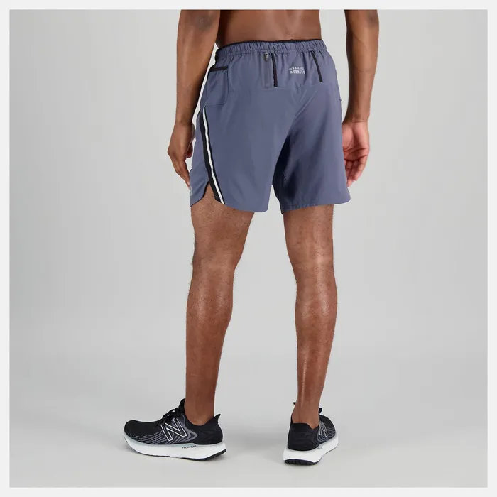 Men Impact Run 7 Inch Short Thunder New Balance Shorts Men Impact Run 7 Inch Short Thunder New Balance Shorts
