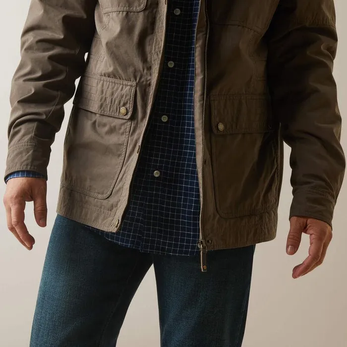 Men Jackets and Vests Ariat Calumet Field Jacket Banyan Bark Men Jackets and Vests Ariat Calumet Field Jacket Banyan Bark