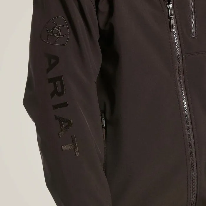Men Jackets and Vests Ariat Logo 20 Patriot Softshell Water Resistant Jacket Coffeebean