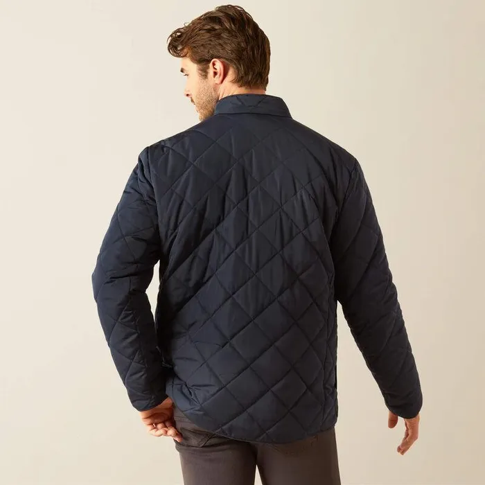 Men Jackets and Vests Ariat Woodside Jacket Navy