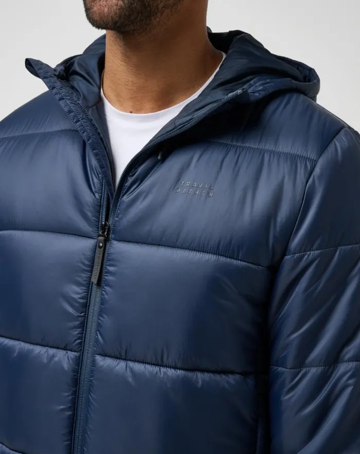 Men Jackets TravisMathew AVES TECH PUFFER JACKET Total Eclipse