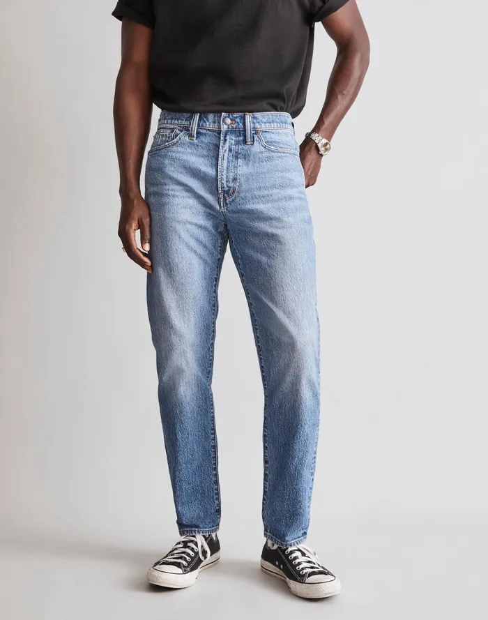 Men Jeans Madewell Relaxed Taper Jeans Marcey Wash
