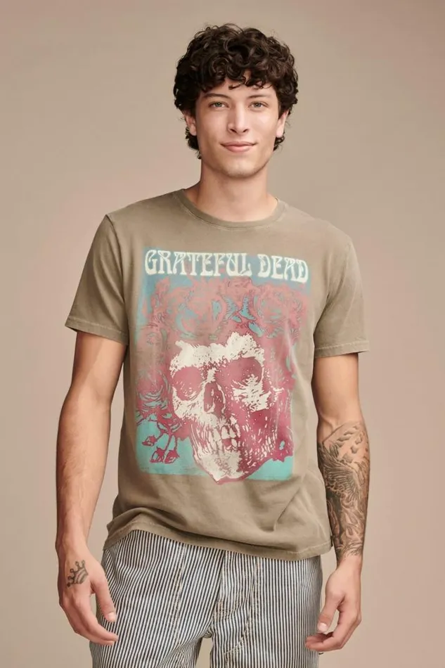Men Lucky Brand Graphic Tees Grateful Dead Poster Bungee Cord