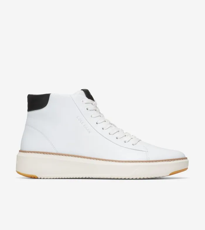 Men Men039s GrandPr Topspin Mid Sneaker White Cole Haan Sneakers