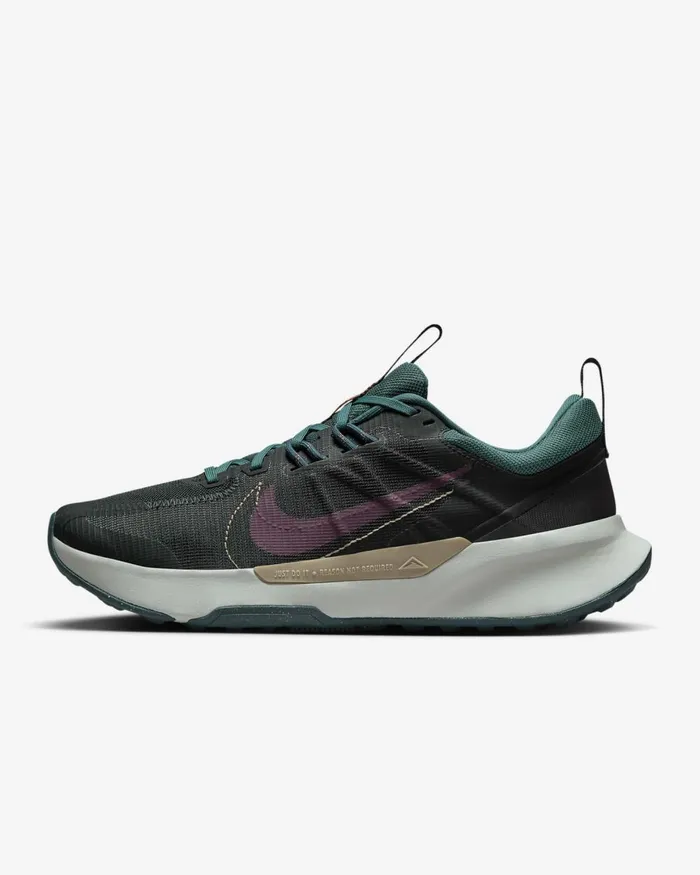 Men Nike All Shoes Juniper Trail 2 Blackdeep Junglepurple Inknight Maroon