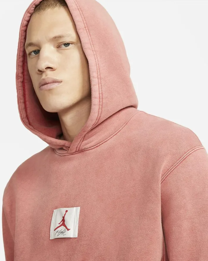 Men Nike Hoodies And Sweatshirts Jordan Flight Fleece Gym Red