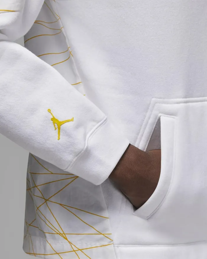 Men Nike Hoodies And Sweatshirts Paris SaintGermain Whitetour Yellow