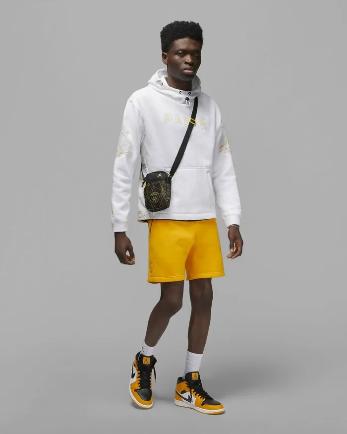 Men Nike Hoodies And Sweatshirts Paris SaintGermain Whitetour Yellow