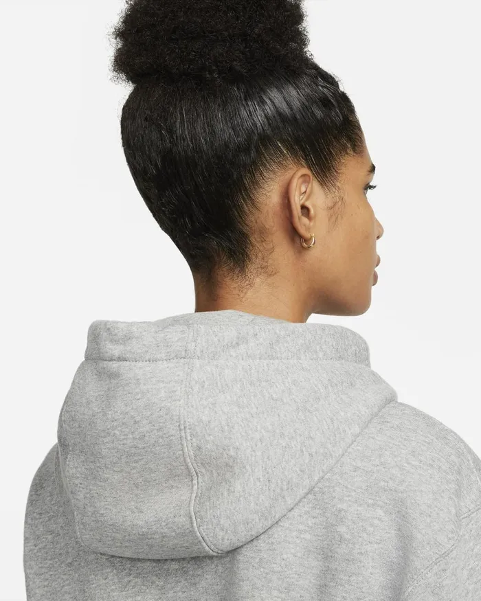Men Nike Hoodies And Sweatshirts Sportswear Club Fleece Dark Grey Heathermatte Silverwhite