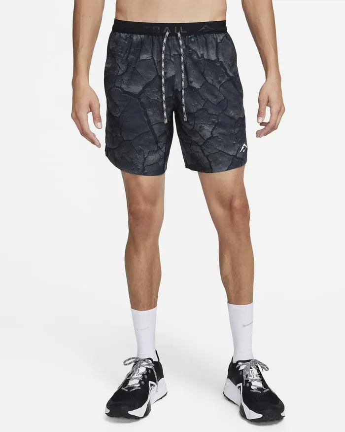 Men Nike Shorts DriFIT Stride Medium Ashblackblackwhite
