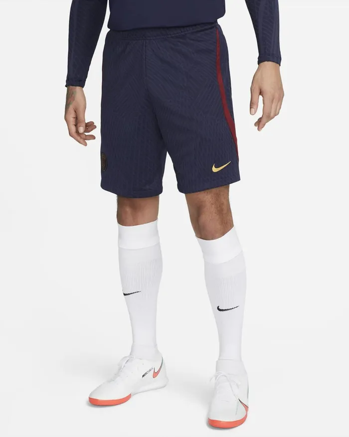 Men Nike Shorts Paris SaintGermain Strike Blackened Blueteam Redgold Suede