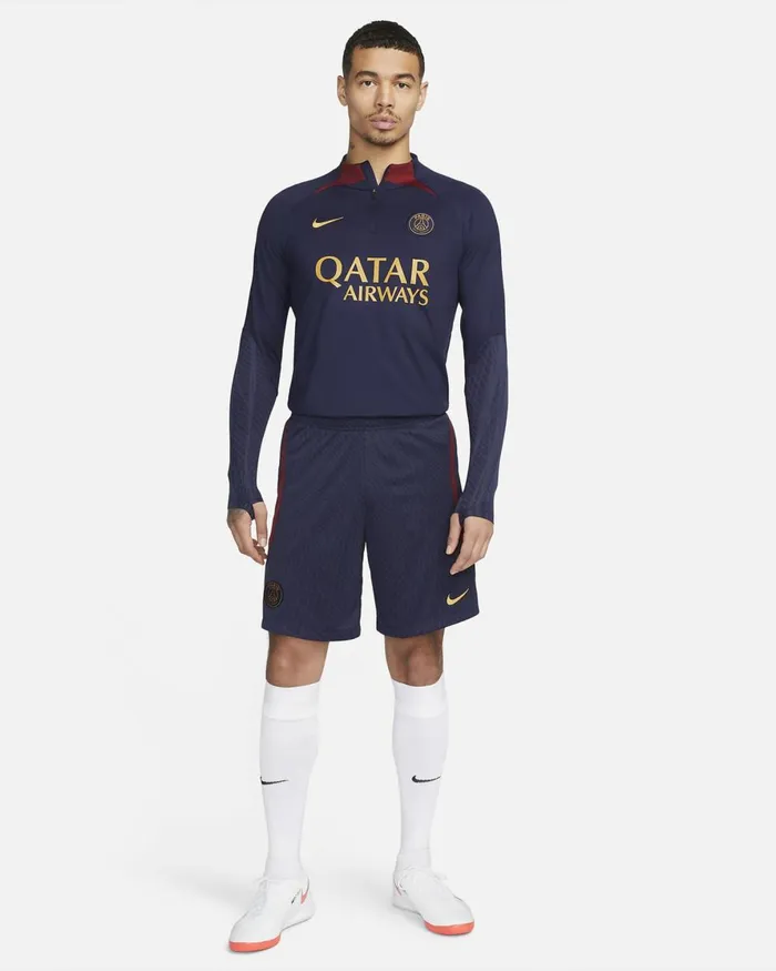 Men Nike Shorts Paris SaintGermain Strike Blackened Blueteam Redgold Suede