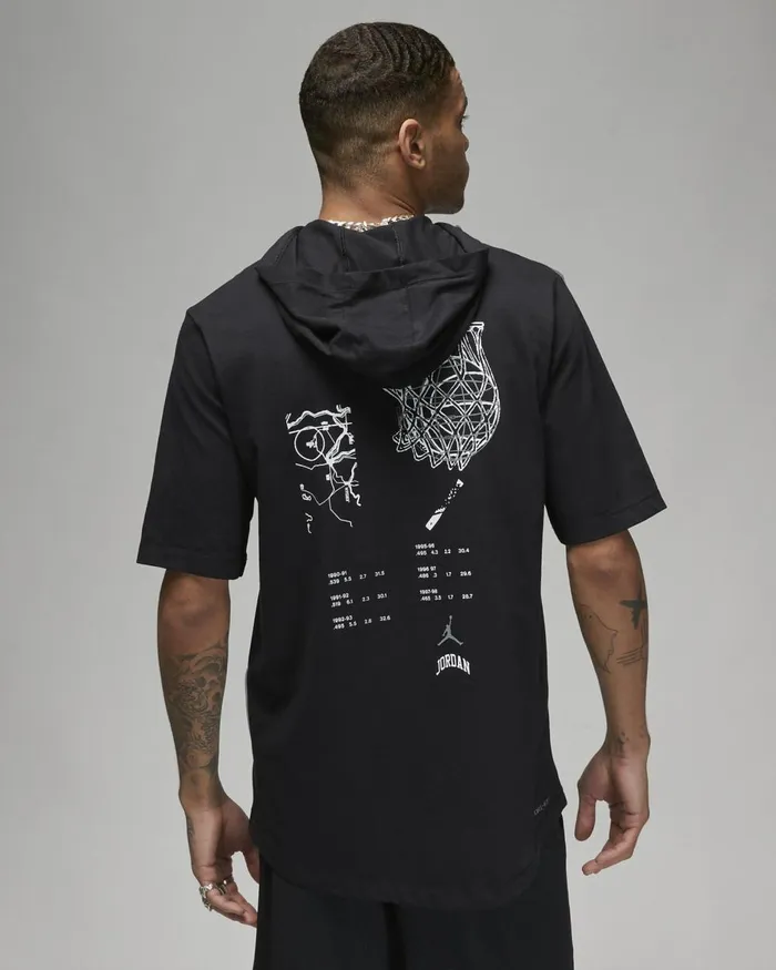 Men Nike Tops And TShirts Jordan Sport Blackcool Grey