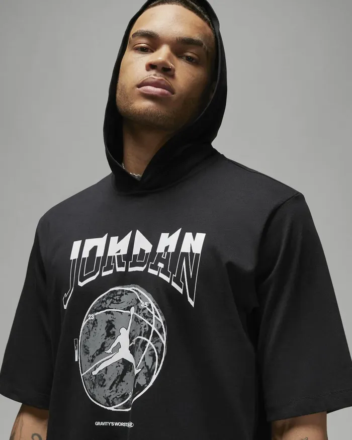 Men Nike Tops And TShirts Jordan Sport Blackcool Grey