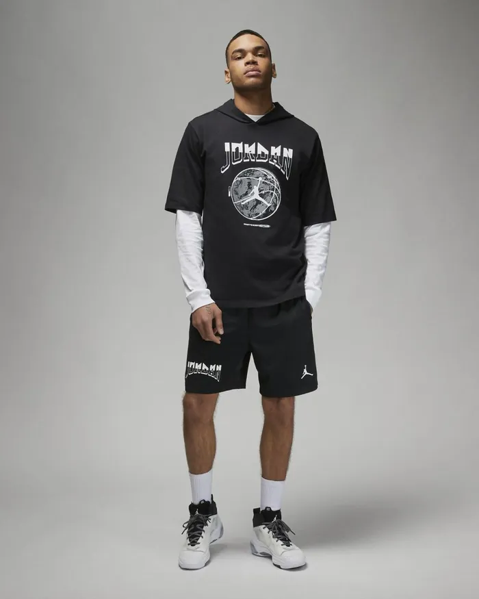 Men Nike Tops And TShirts Jordan Sport Blackcool Grey