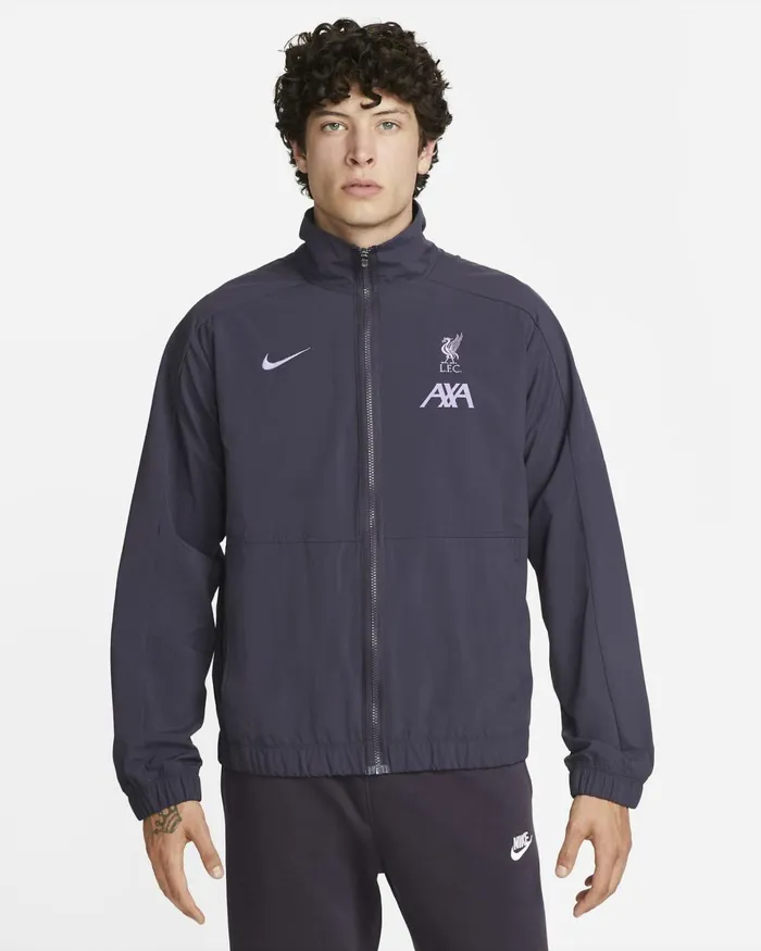 Men Nike Tracksuits Liverpool FC Revival Third Gridironspace Purplespace Purple