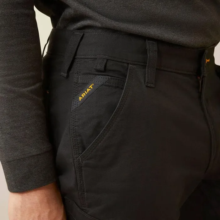 Men Pants and Shorts Ariat Rebar M5 Straight Made Tough Knee Guardian Straight Black Men Pants and Shorts Ariat Rebar M5 Straight Made Tough Knee Guardian Straight Black