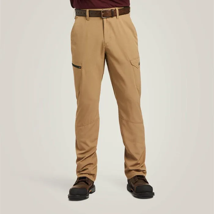 Men Pants and Shorts Ariat Rebar M5 Straight Work Flow Ultralight Stackable Straight Leg Pant Field Khaki