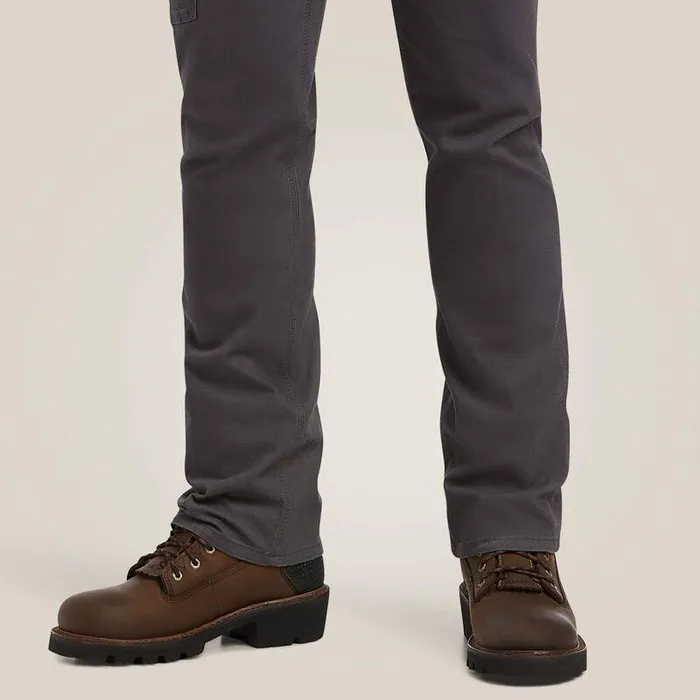Men Pants and Shorts Ariat Rebar M7 DuraStretch Made Tough Straight Pant Rebar Grey