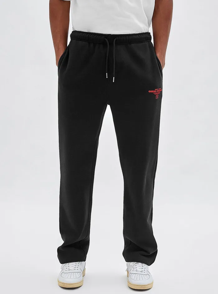 Men Pants and Shorts GUESS Guess Originals Eco Black Harper Trackpants