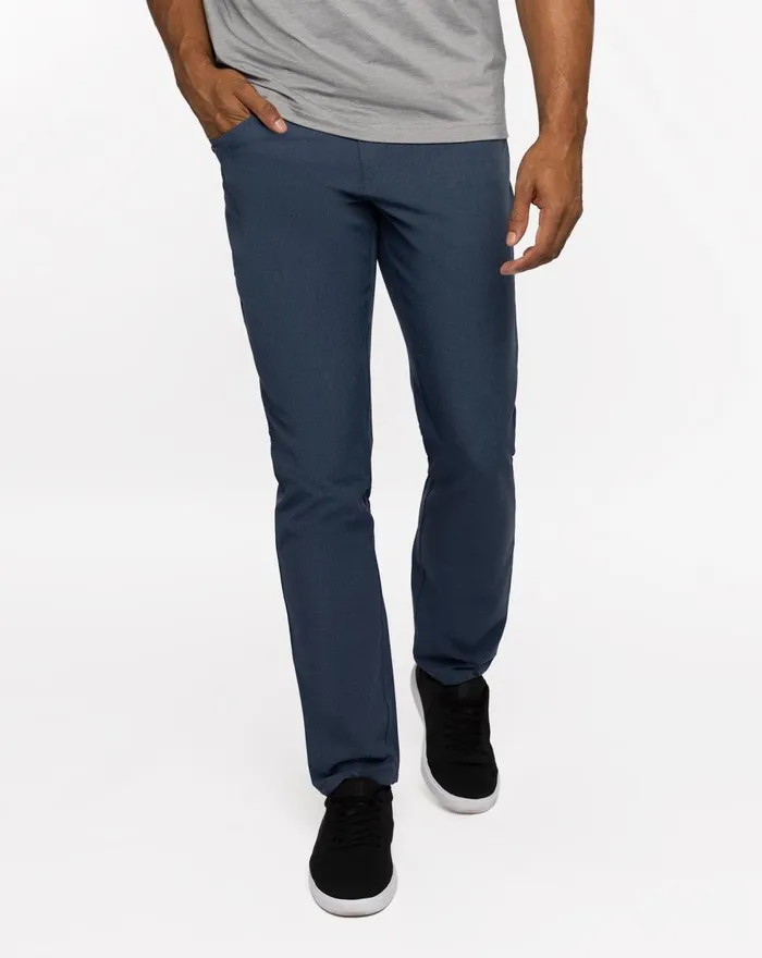 Men Pants TravisMathew OPEN TO CLOSE PANT Heather Navy